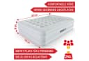 Onbest Luftbett Queensize mit elektrischer Pumpe und Kissen Weiß Bild 1