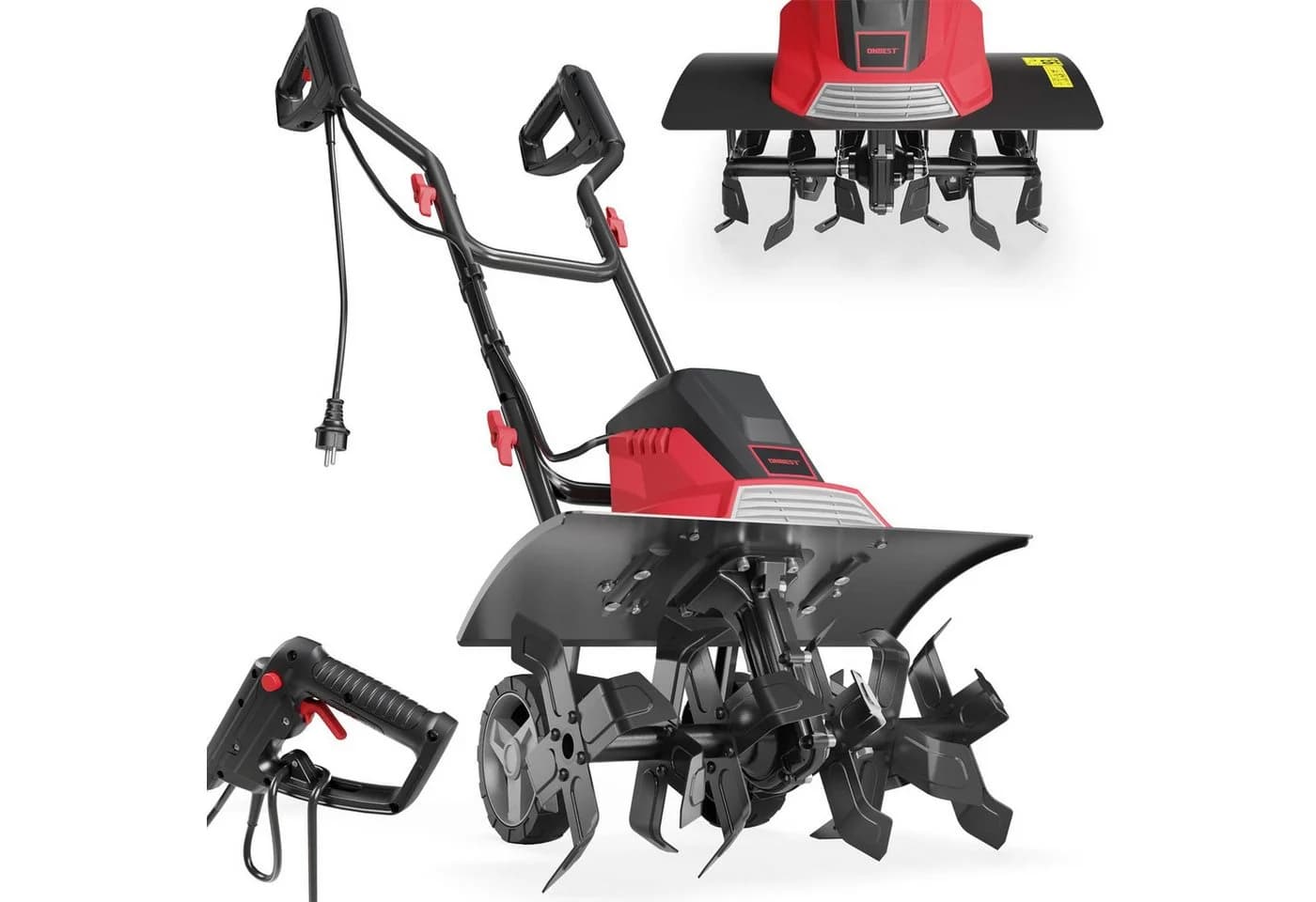 Onbest Elektromotorhacke T1545 1500W 45cm Arbeitsbreite 24 Messer