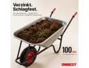 Onbest Schubkarre 250 kg Tragkraft verzinkt mit Gartensack Bild 3