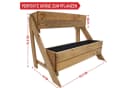 Onbest Pflanzentreppe Holz 2-stöckig 3-stöckig mit Innenvlies Bild 5