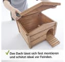 Zooprinz Igelhaus Ruby Wetterfest Vollholz Winterquartier Bild 1