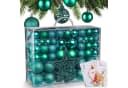Onbest Weihnachtskugel-Set 128-tlg. Bunt Kunststoff mit Aufbewahrungsbox Bild 2