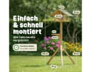 Zooprinz Vogelhaus mit Ständer und Futtersilo aus massivem Kiefernholz Bild 5