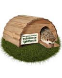 Zooprinz Igelhaus Manni aus Massivholz mit Labyrintheingang Bild 2