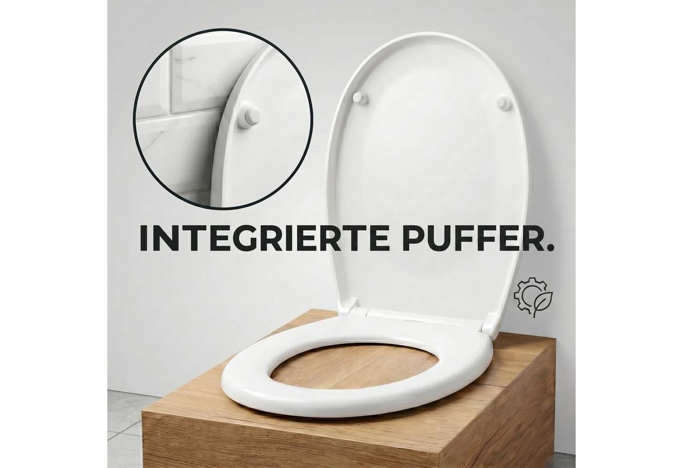 Onbest WC-Sitz mit Absenkautomatik Duroplast Weiß - Bild 4