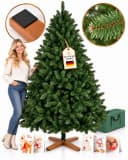 Onbest Künstlicher Weihnachtsbaum Nordmanntanne PVC mit Holzständer Bild 2