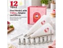 Onbest Spritzbeutel Set 12-tlg. Edelstahl Tüllen & Baumwolle Beutel Bild 1