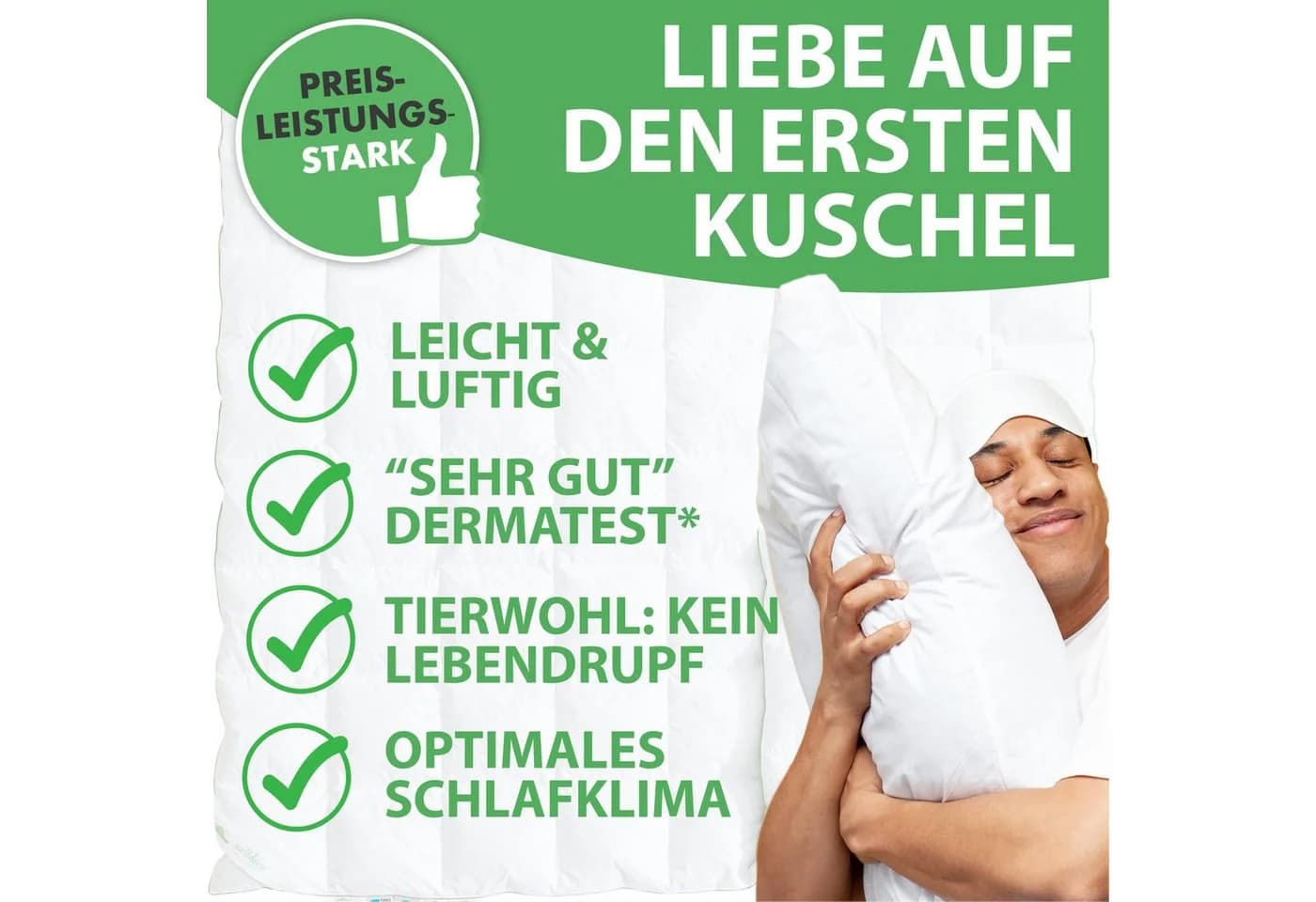 Welldora Federbettdecke Sommer 20% Daunen - Bild 4