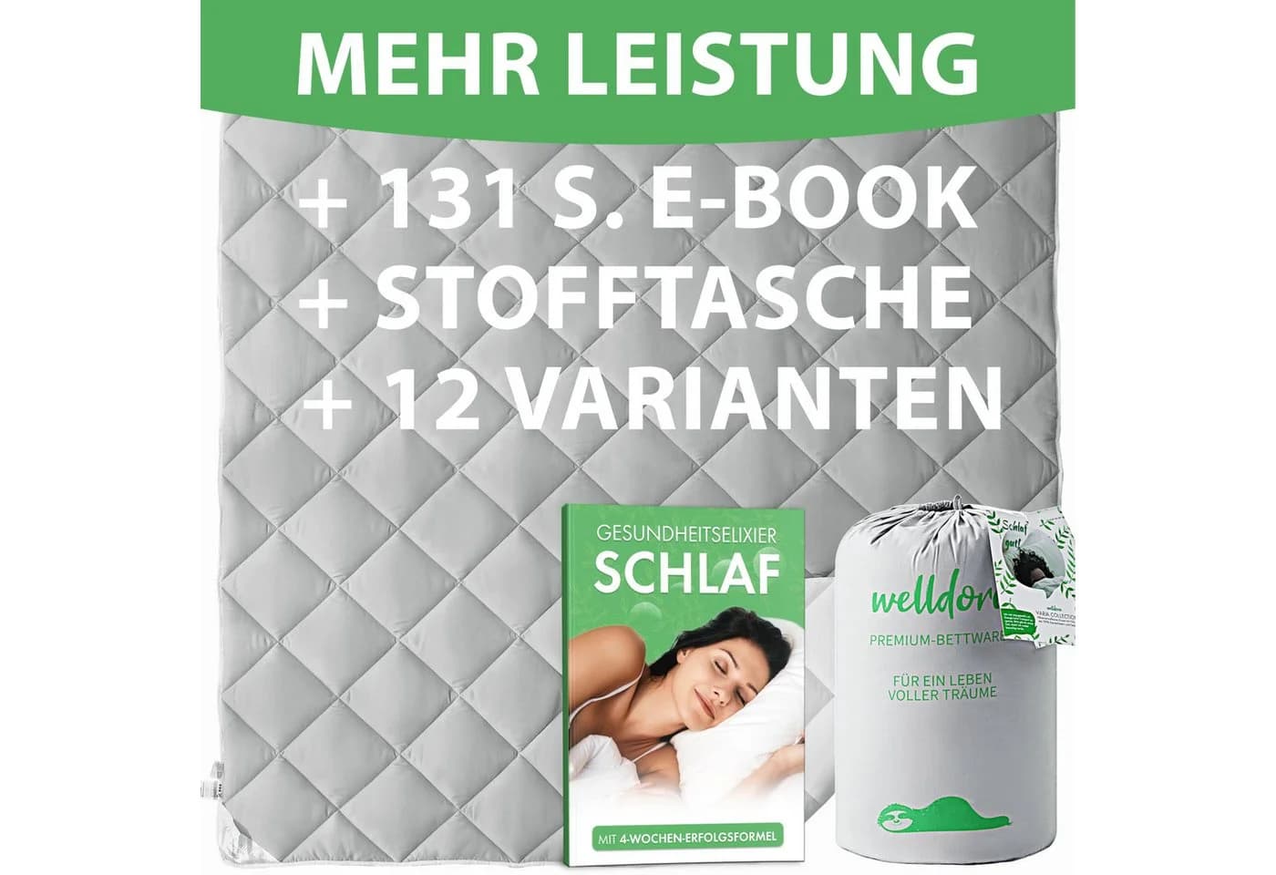 Welldora Microfaserbettdecke Allergiker Bettdecke Ganzjahresdecke für Sommer & Winter - Bild 5