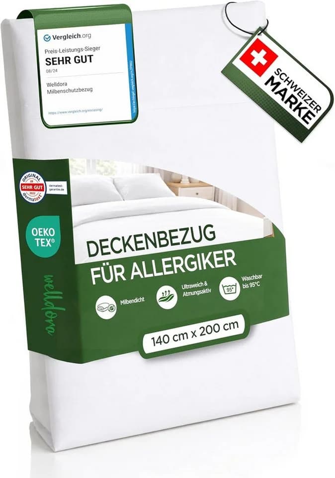 Welldora Bettbezug Milbenbezug Allergiker Encasing Mikrofaser - Bild 2