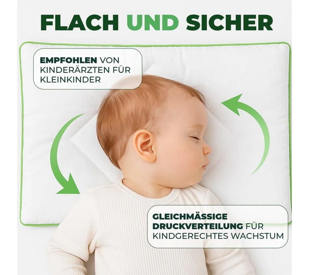 Welldora Kinderkissen 40x60 cm Flach Baumwolle - Bild 3