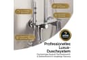 AQUANOBLE SYSTEMS Duschsystem 4-funktional Chrom Edelstahl Messing Bild 1