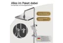 AQUANOBLE SYSTEMS Duschsystem 4-funktional Chrom Edelstahl Messing Bild 4
