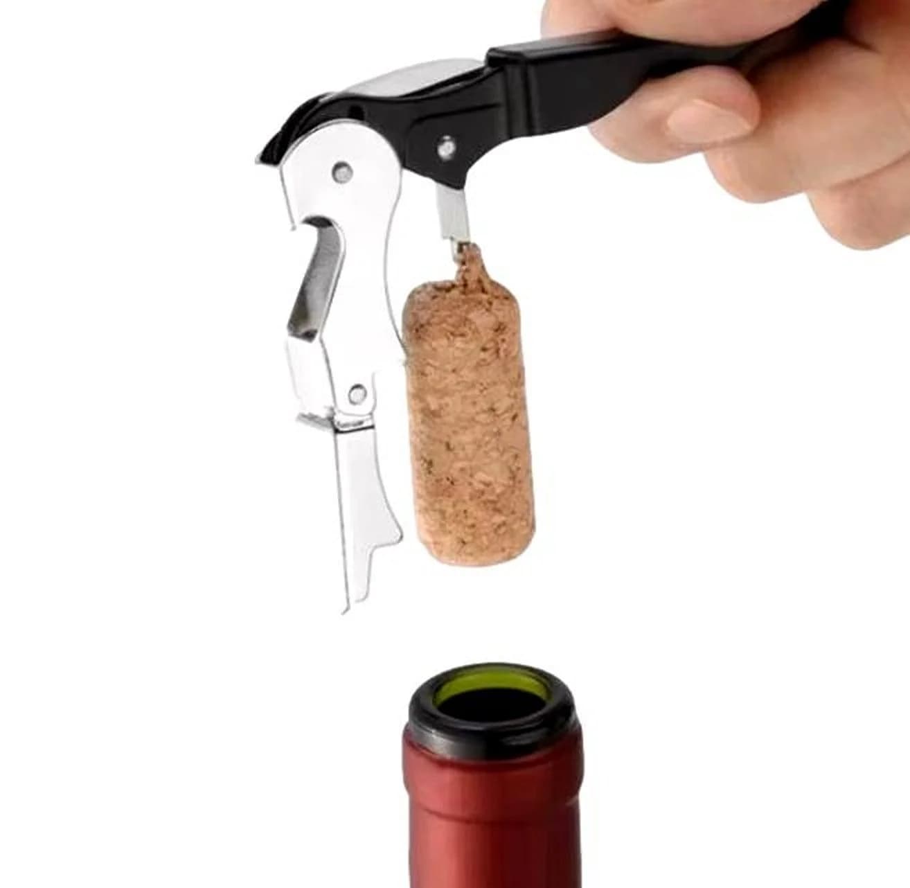 BAYLI Weinöffner-Set 4-teilig mit Geschenkkarton Edelstahl Schwarz - Bild 3