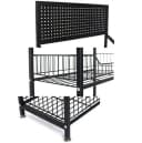 BAYLI Mehrzweckregal Schwarz 140x50x27 cm mit Rollen Bild 5