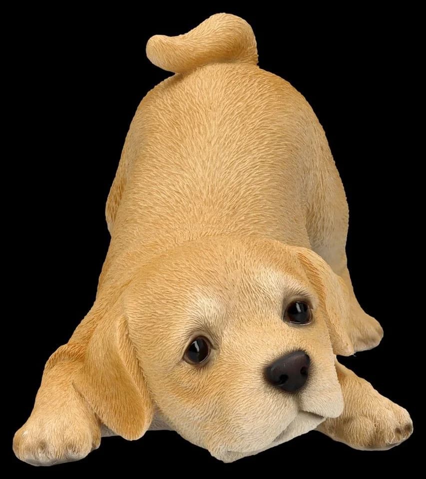 Figuren Shop GmbH Hundefigur Labrador Welpe Bunt Polyresin - Bild 3