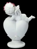 Figuren Shop GmbH Fantasy-Figur Engel Putte mit Rosenkranz auf Herz Bild 4