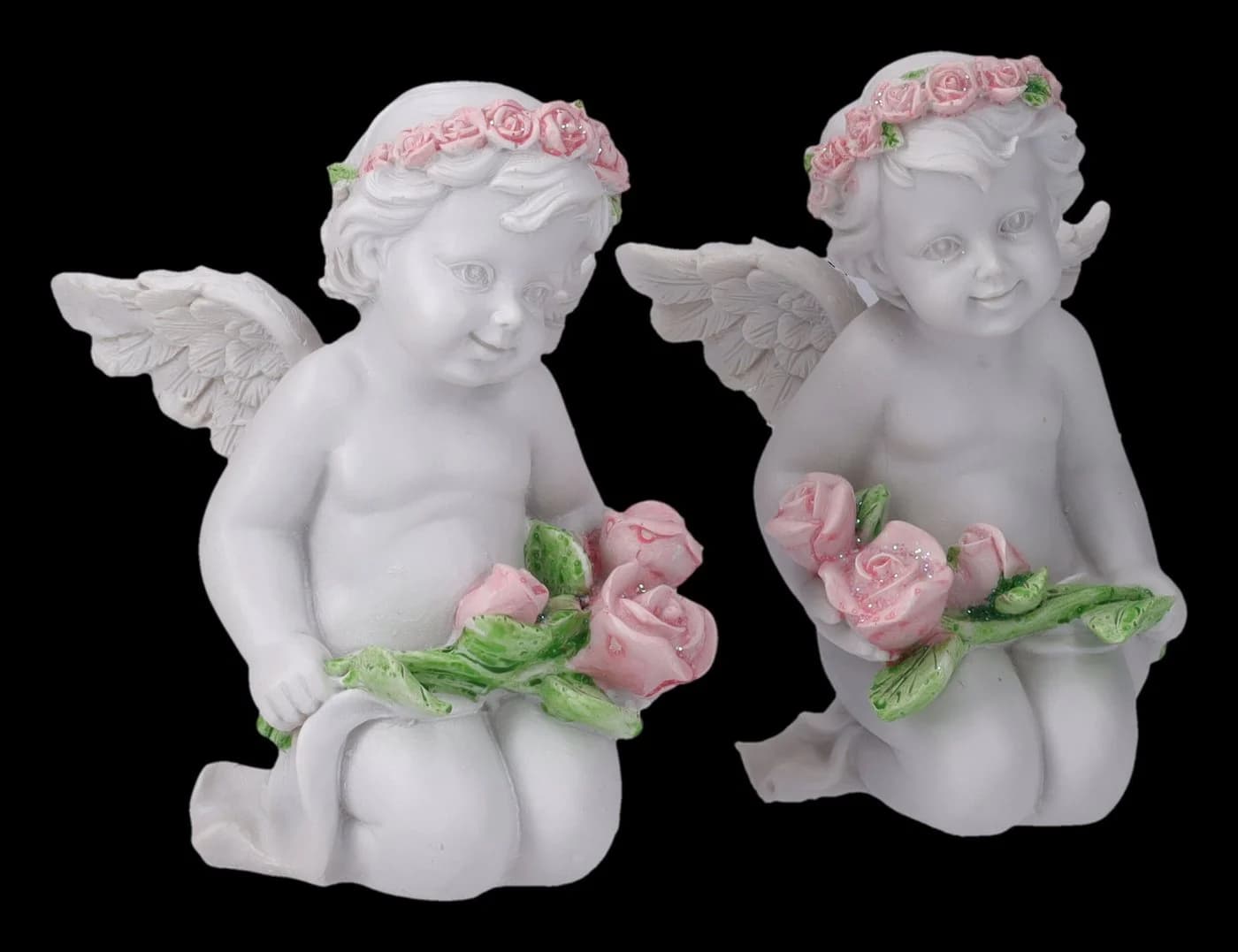 Figuren Shop GmbH Fantasy-Engel 2er Set mit Rosen