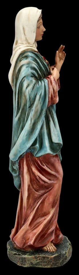 Figuren Shop GmbH Dekofigur Gesegnetes Herz Mariä Kunststein - Bild 5