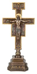 Figuren Shop GmbH Tischkreuz Kreuz von San Damiano Kruzifix Jesus Bild 2