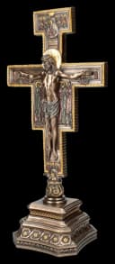 Figuren Shop GmbH Tischkreuz Kreuz von San Damiano Kruzifix Jesus Bild 3