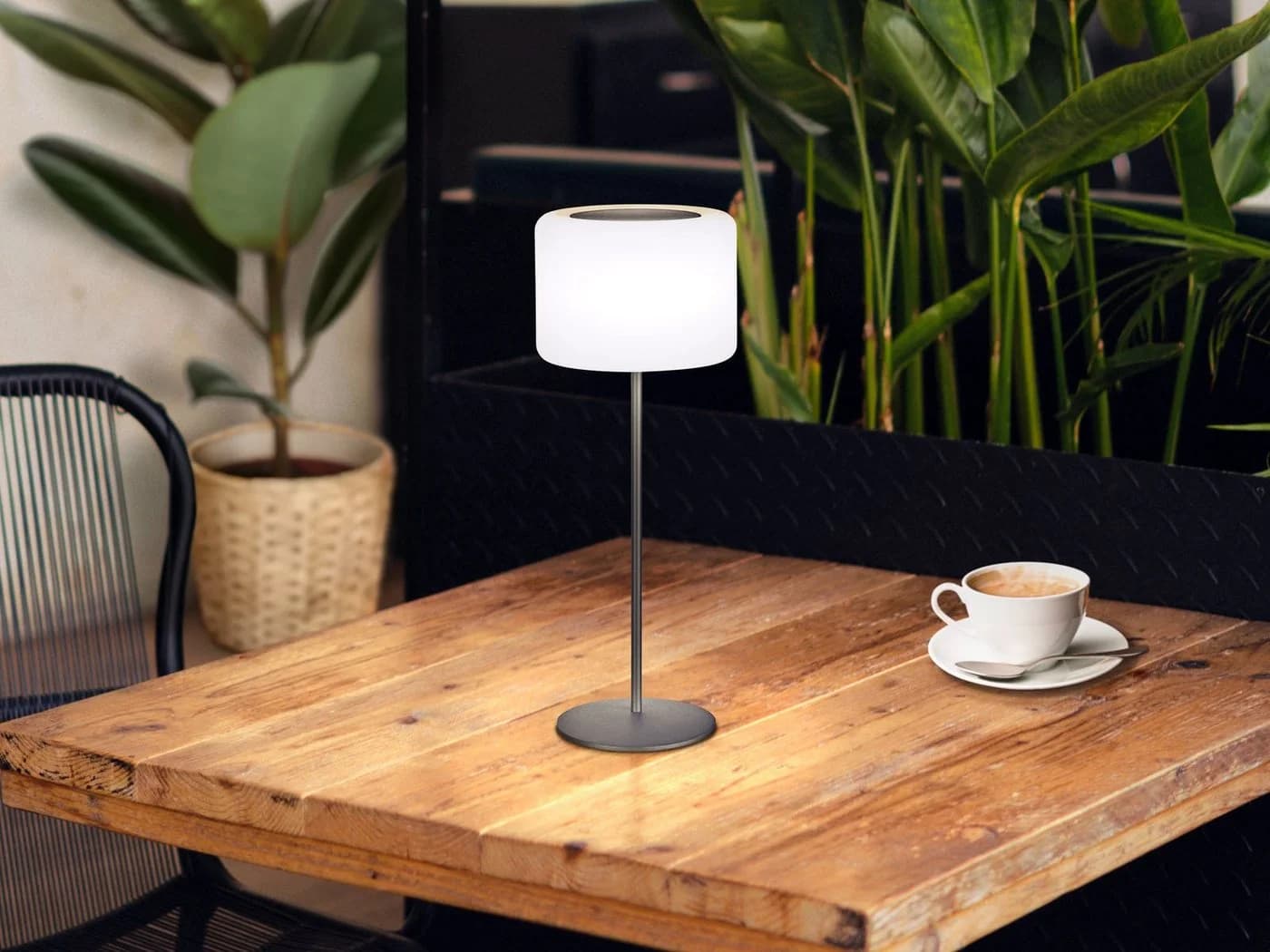easy! BY FHL LED Solar Tischleuchte 2er Set Schwarz/Weiß - Bild 5