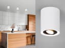TRIO Leuchten LED Deckenstrahler Dimmfunktion Warmweiß Aufbau-Spot Aufputz Strahler Innen Lichtspot Weiß-Schwarz Bild 1