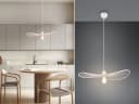 Reality Leuchten LED Pendelleuchte Retro Weiß Dimmbar Bild 1