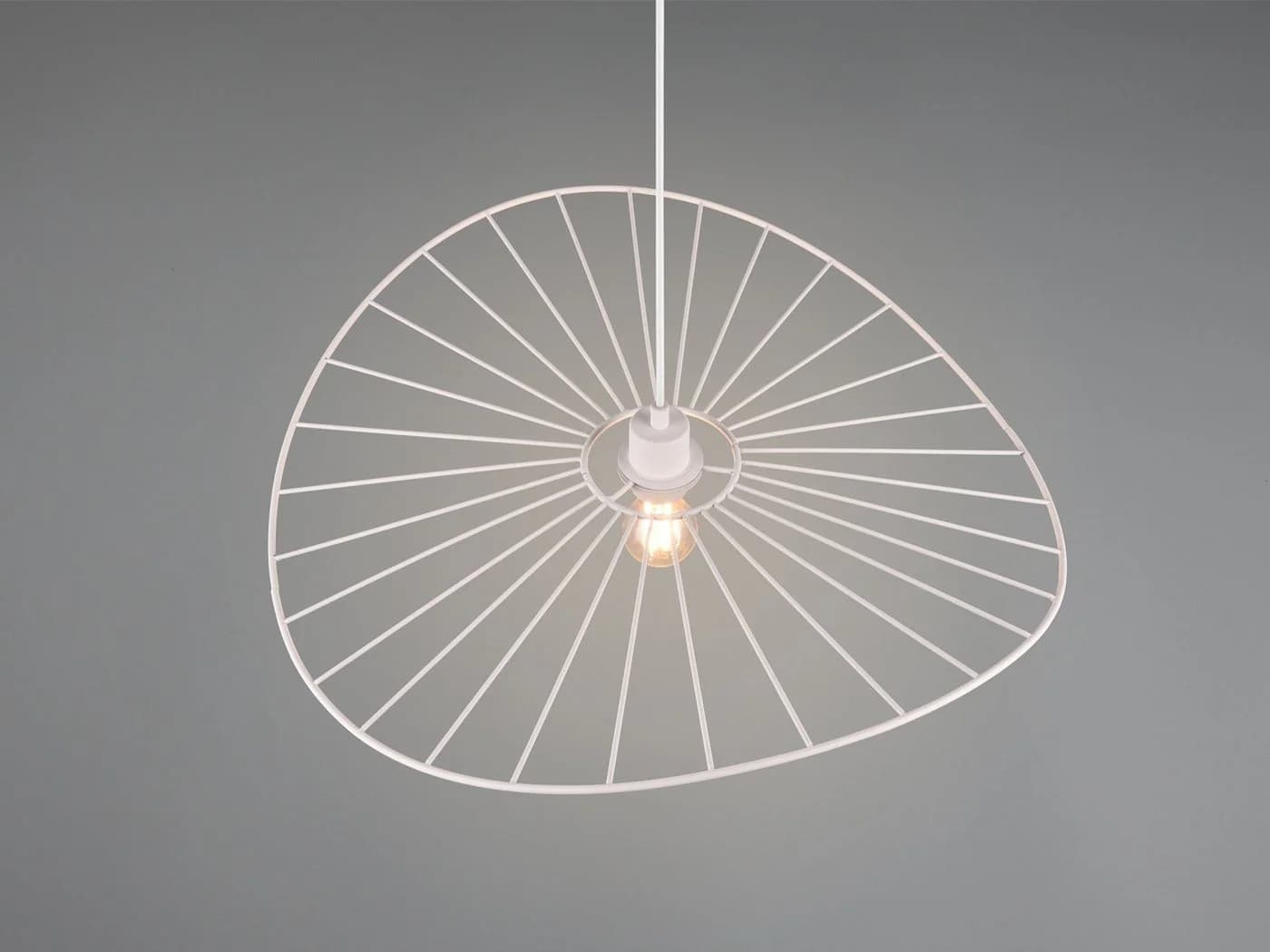 Reality Leuchten LED Pendelleuchte Retro Weiß Dimmbar - Bild 4