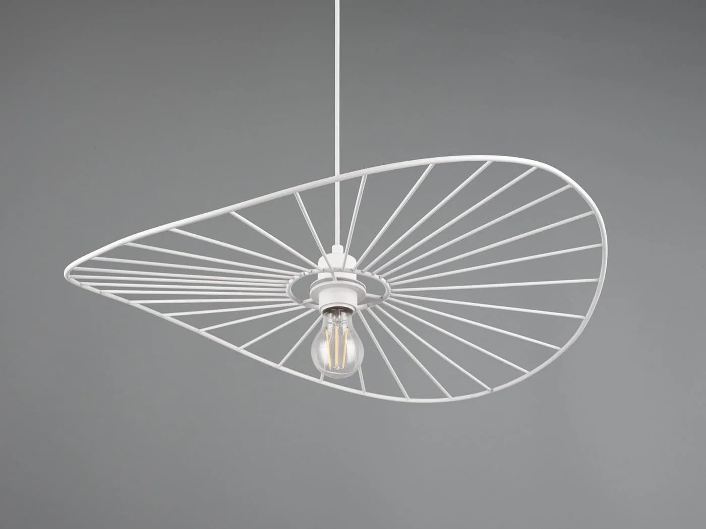 Reality Leuchten LED Pendelleuchte Retro Weiß Dimmbar - Bild 5