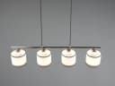 Reality Leuchten LED Pendelleuchte 4-flammig Weiß/Grau Bild 4