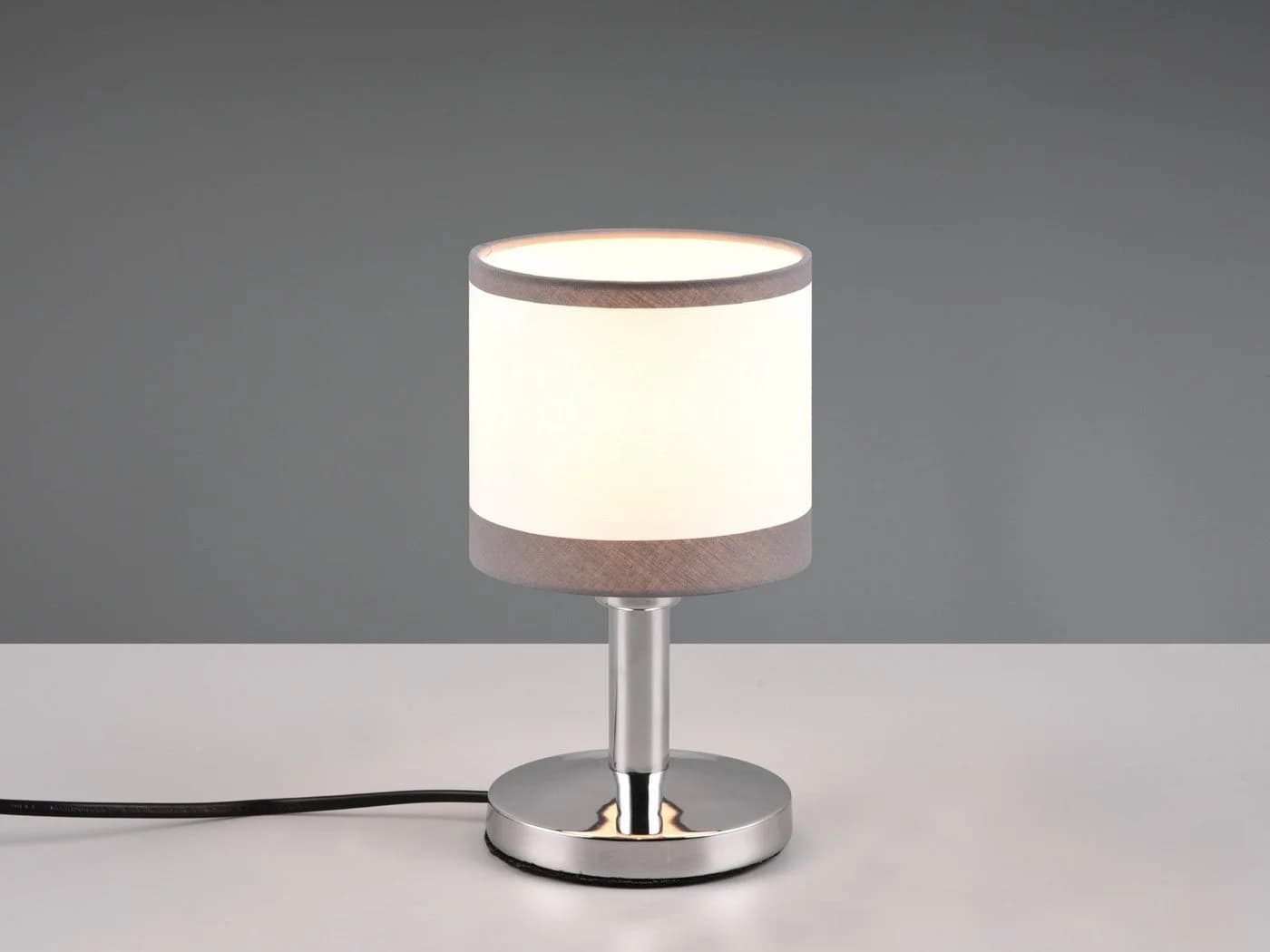 Reality Leuchten LED Nachttischlampe Touch dimmbar Grau/Weiß