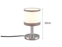 Reality Leuchten LED Nachttischlampe Touch dimmbar Grau/Weiß Bild 4