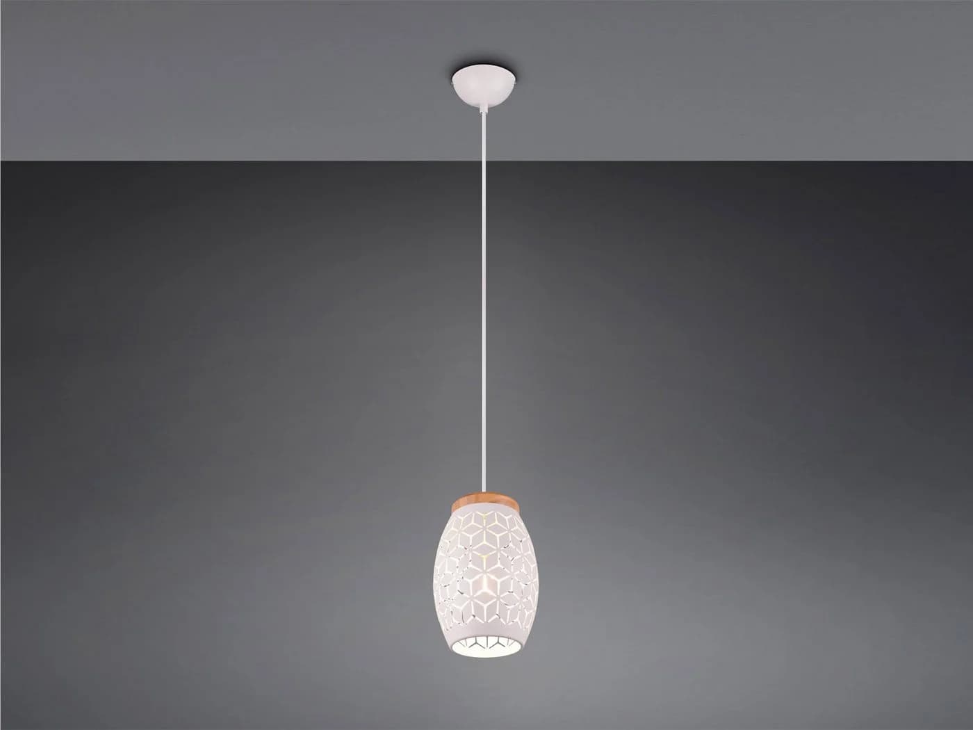 Reality Leuchten LED Pendelleuchte Weiß Dimmbar E27 - Bild 3