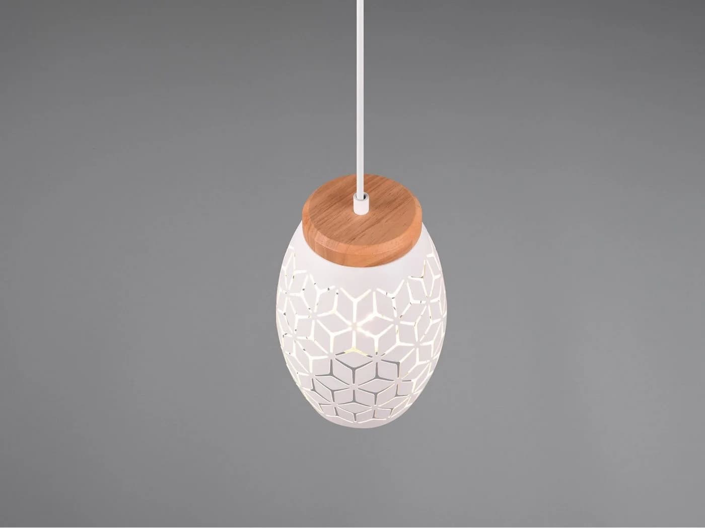 Reality Leuchten LED Pendelleuchte Weiß Dimmbar E27 - Bild 5