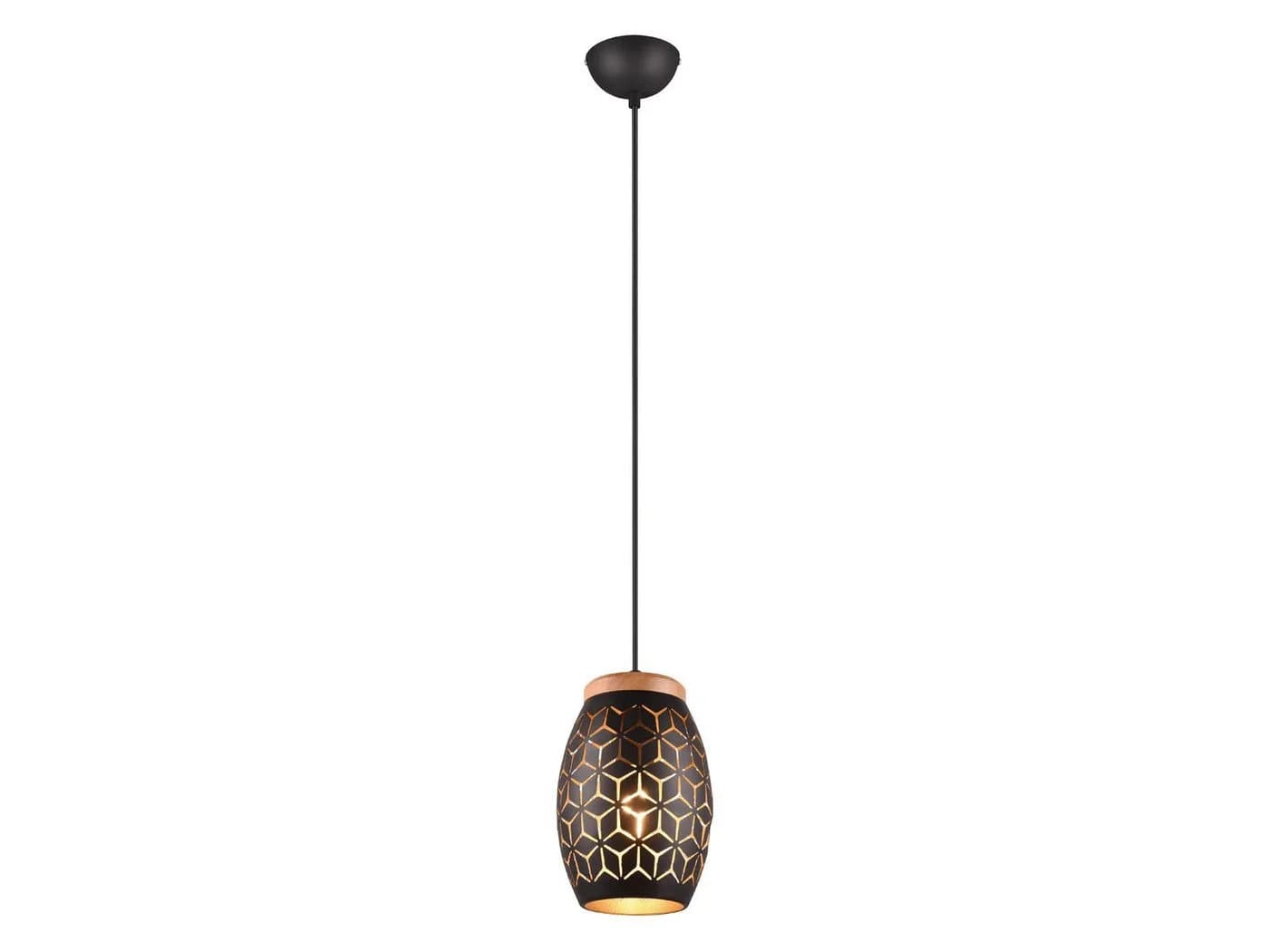 Reality Leuchten LED Pendelleuchte Dimmbar Schwarz Gold - Bild 2