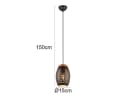 Reality Leuchten LED Pendelleuchte Dimmbar Schwarz Gold Bild 4
