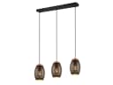 Reality Leuchten LED Pendelleuchte Dimmfunktion Dreiflammig Schwarz/Gold Bild 2