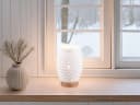 Reality Leuchten LED Nachttischlampe Weiß Dimmbar Holzfuß Bild 5