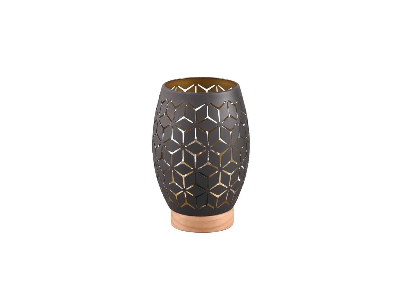 Reality Leuchten LED Nachttischlampe Schwarz Gold Dimmbar - Bild 5