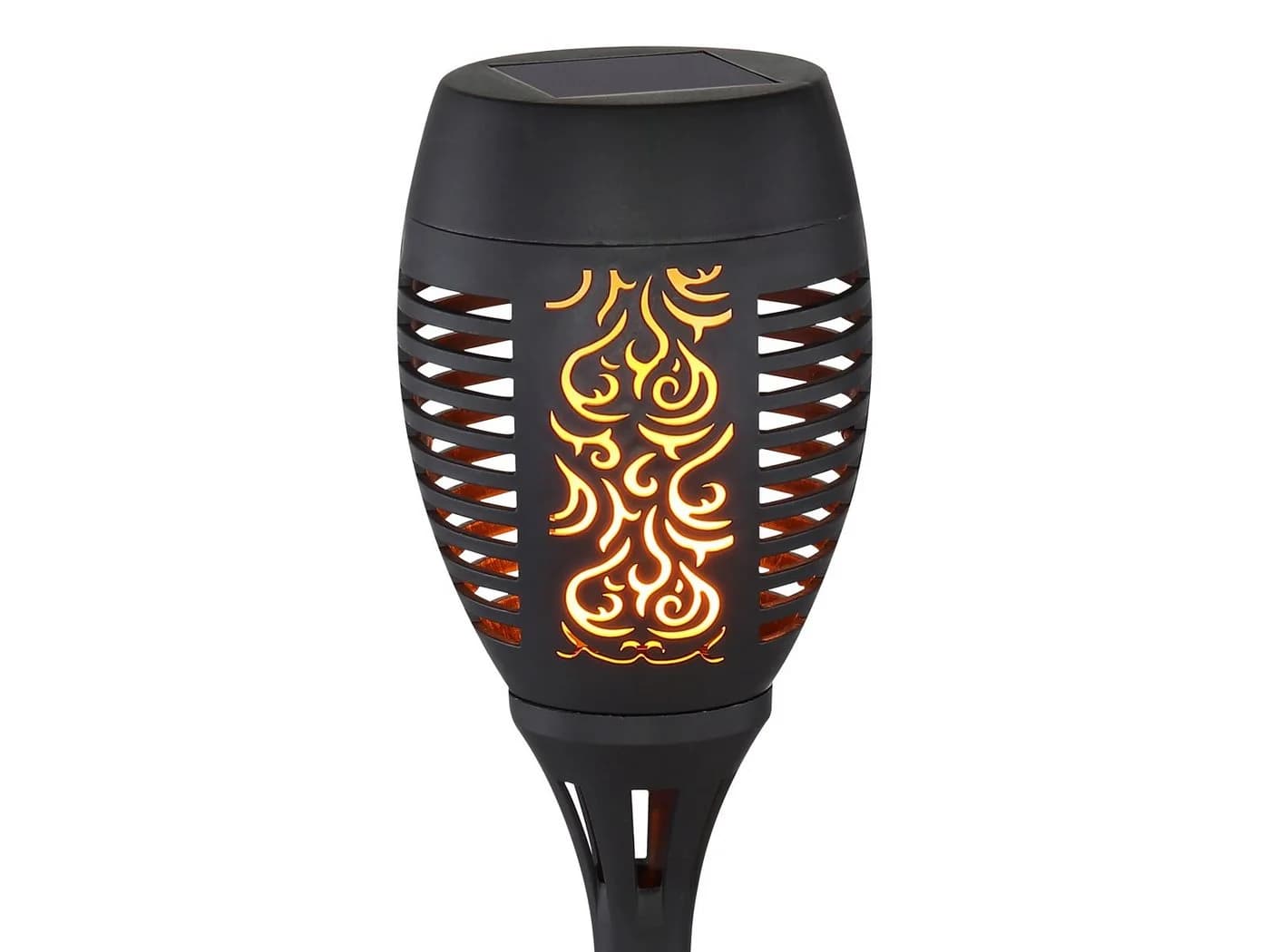 GLOBO LIGHTING Solarfackeln 4er Set Flammeneffekt Schwarz - Bild 4