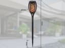 GLOBO LIGHTING Solarfackeln 6er Set mit Flammeneffekt Schwarz Bild 3