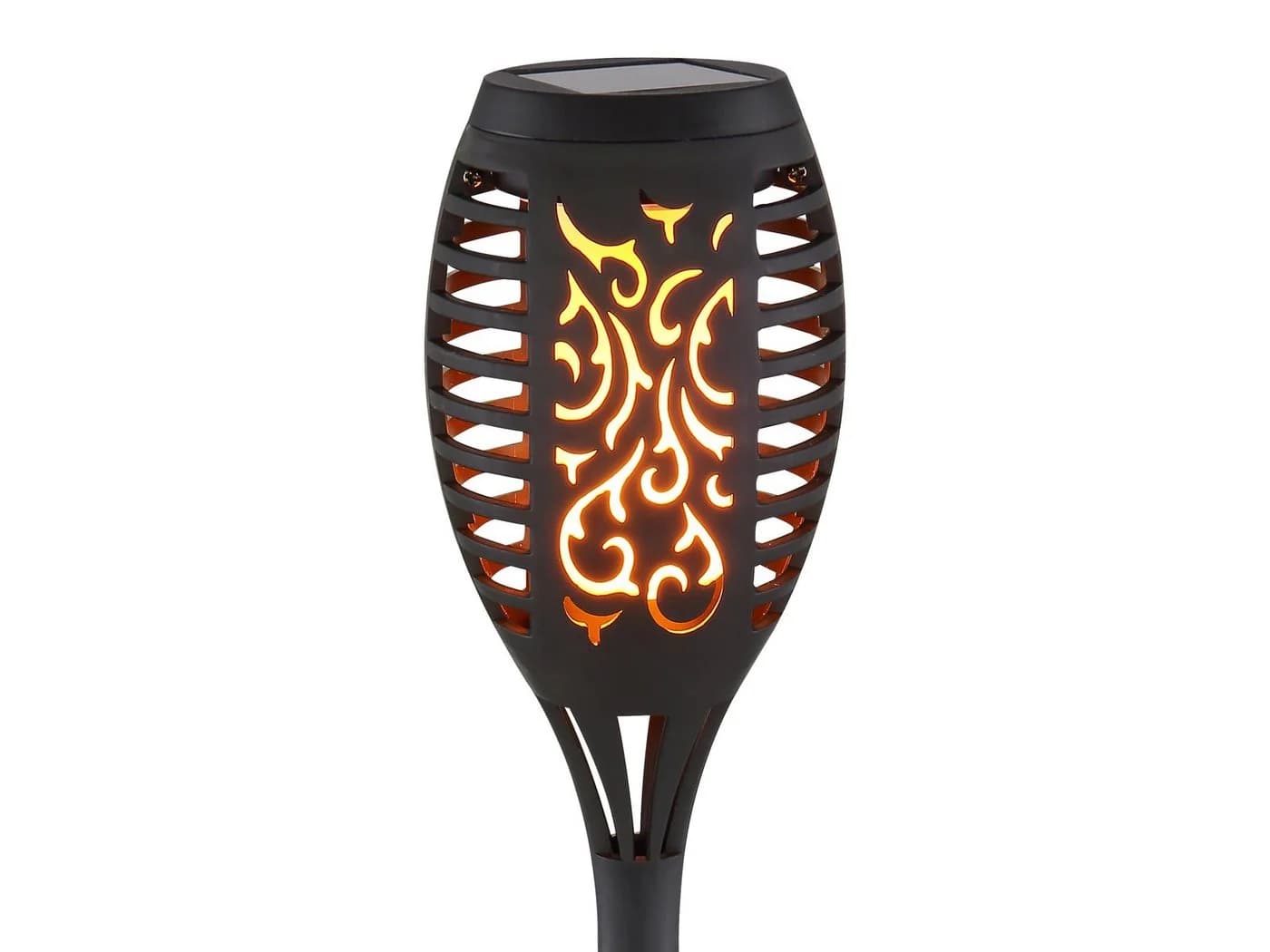 GLOBO LIGHTING Solarfackeln 6er Set mit Flammeneffekt Schwarz - Bild 5