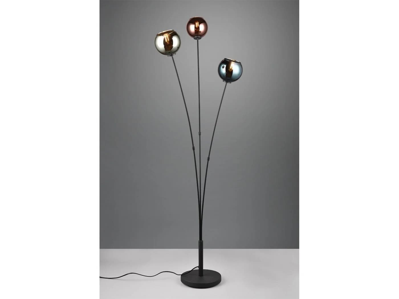 Reality Leuchten LED Stehlampe 3-armig Schwarz Bunt Dimmbar - Bild 3
