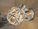 GLOBO LIGHTING LED Wandleuchte Silber Dimmbar Kristall Bild 1