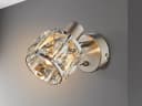 GLOBO LIGHTING LED Wandleuchte Silber Dimmbar Kristall Bild 4