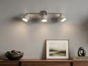 TRIO Leuchten LED Deckenstrahler 3-flammig Dimmfunktion LED wechselbar Warmweiß Bild 1