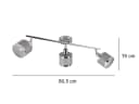 TRIO Leuchten LED Deckenstrahler 3-flammig Dimmfunktion LED wechselbar Warmweiß Bild 5