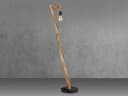 GLOBO LIGHTING LED Stehlampe Dimmfunktion Holzstamm Seil Bild 4