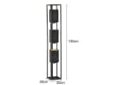 FISCHER & HONSEL LED Stehlampe 3-flammig Dimmbar Warmweiß Bild 4